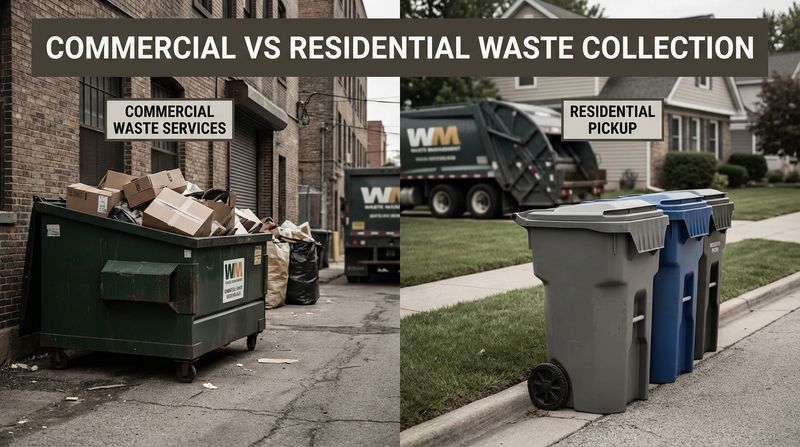 commercial vs residential waste collection